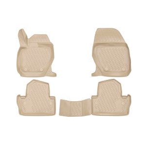 Volvo S60 Floor Mats - Omac - Rubber TPE - Beige - 2013
